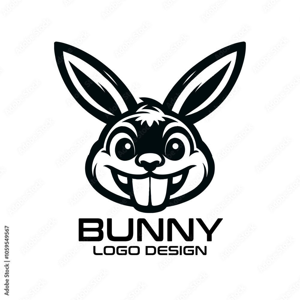 Fototapeta premium Bunny Vector Logo Design