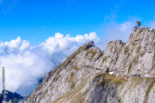 The Swiss Alps from the Pilatus Peak. photo