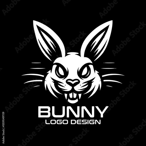 Bunny Vector Logo Design photo