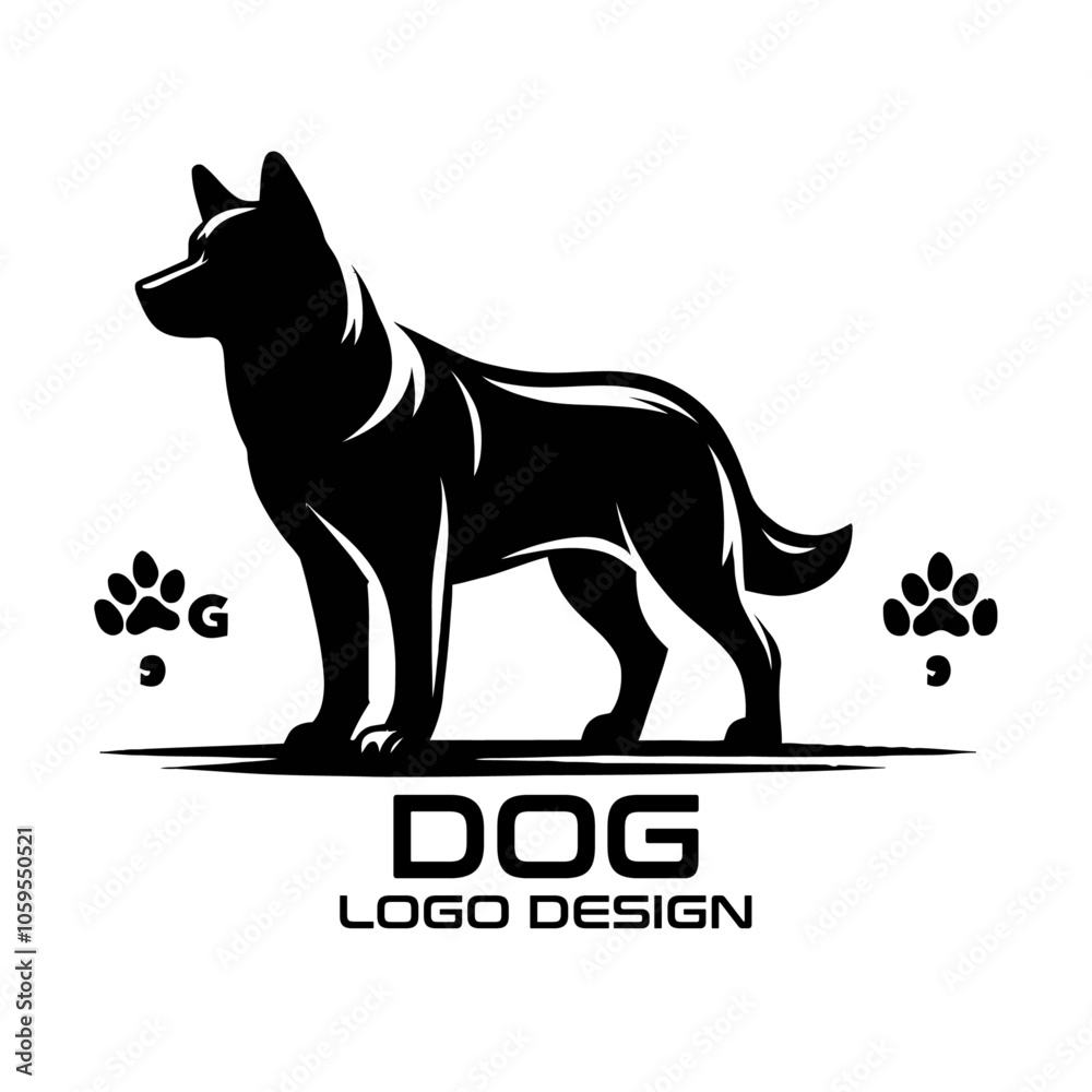 Fototapeta premium Dog Vector Logo Design