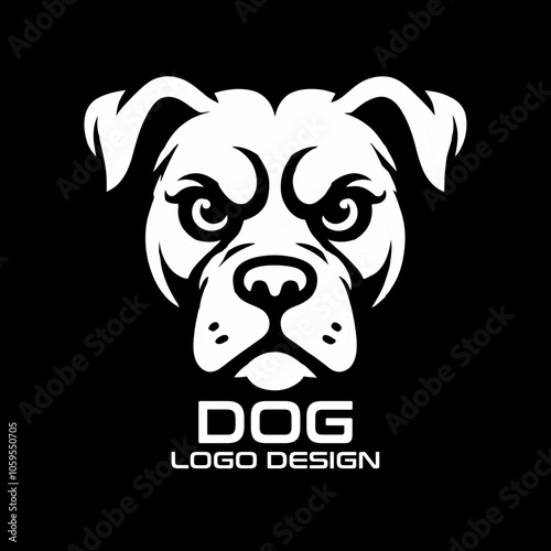 Dog Vector Logo Design photo