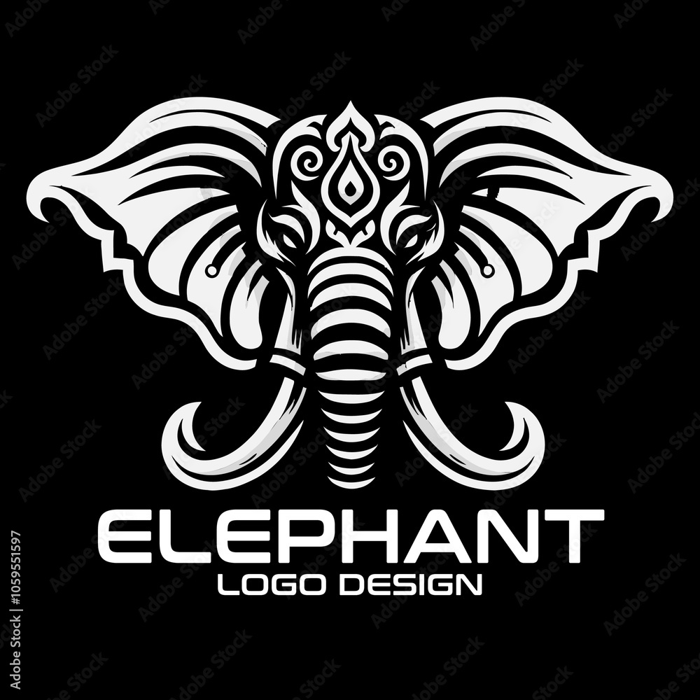 Fototapeta premium Elephant Vector Logo Design