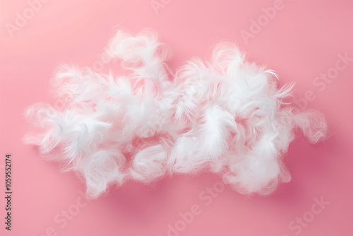 Fluffy White Text Effect on Pink Background for Eye-Catching Designs