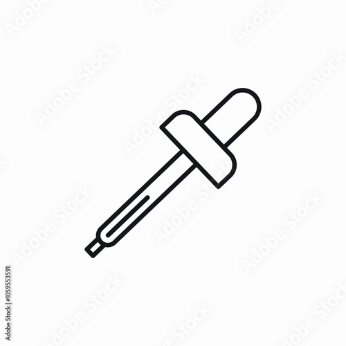 pipette color icon sign vector