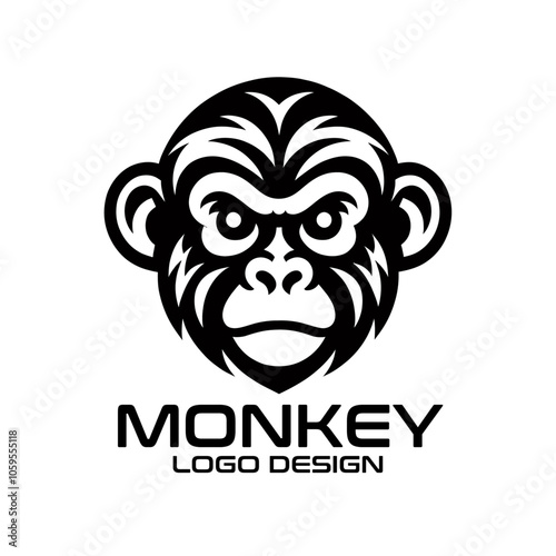 Monkey Vector Logo Design photo