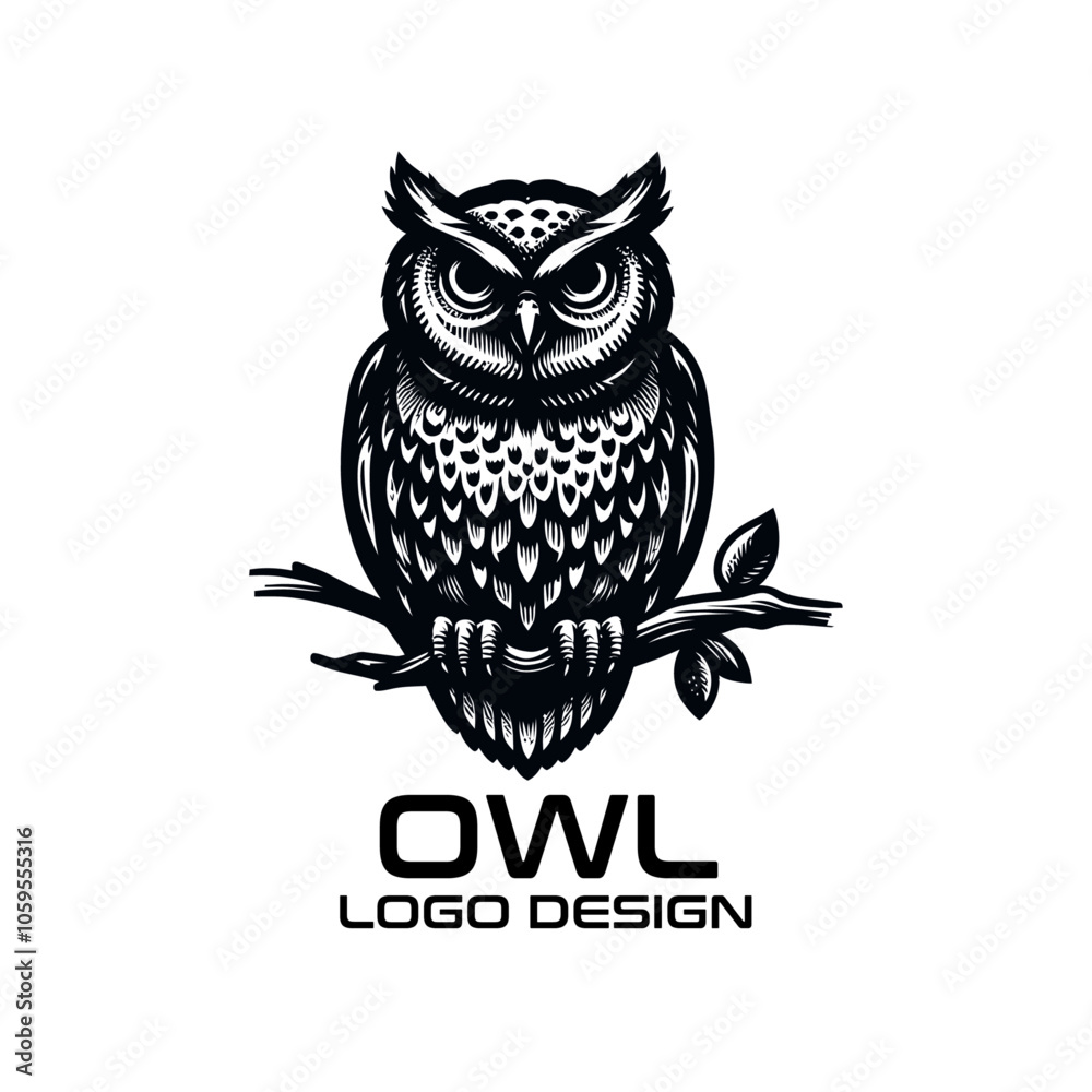 Fototapeta premium Owl Vector Logo Design