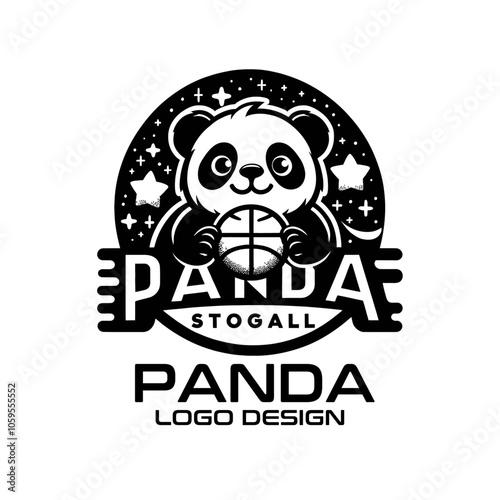 Panda Vector Logo Design photo