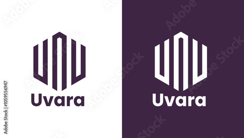 grid logo desighn ,Abstract initially u logo letter grid desighn modern creative