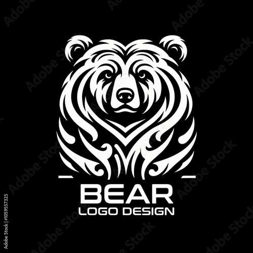 Bear Vector Logo Design photo