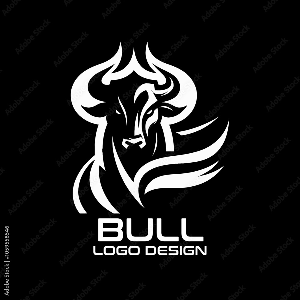 Fototapeta premium Bull Vector Logo Design