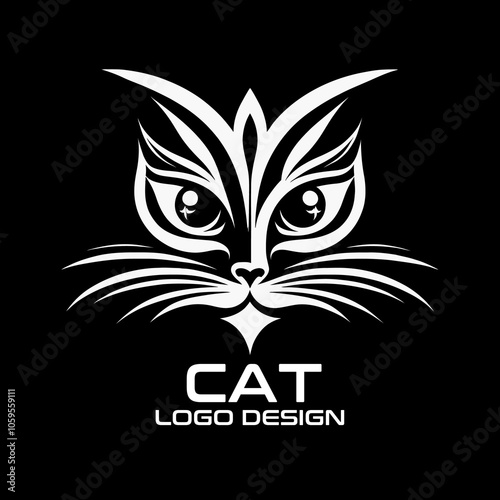 Cat Vector Logo Design photo