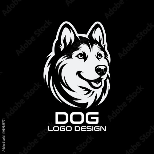 Dog Vector Logo Design photo