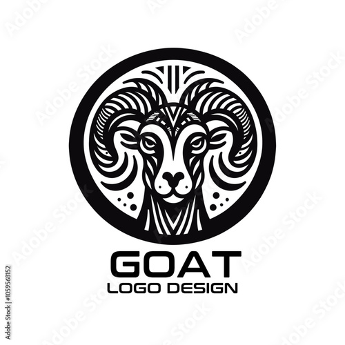 Goat Vector Logo Design photo