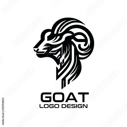 Goat Vector Logo Design photo