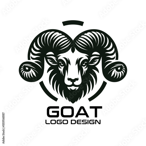 Goat Vector Logo Design photo