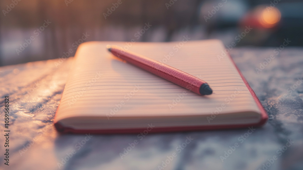 Fototapeta premium Write about your achievements, challenges, and lessons learned. Gratitude List: List things you are grateful for from the past year to foster a positive mindset. 
