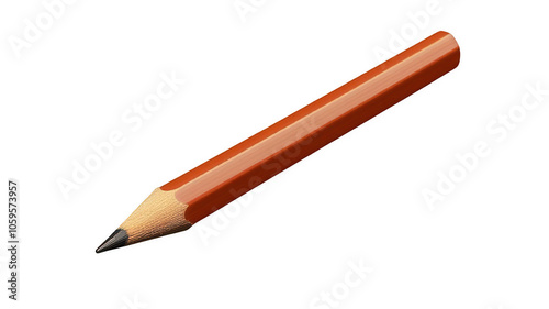 photo of a colored pencil with sharpened tip, vibrant color,  transparent background, isolated png photo