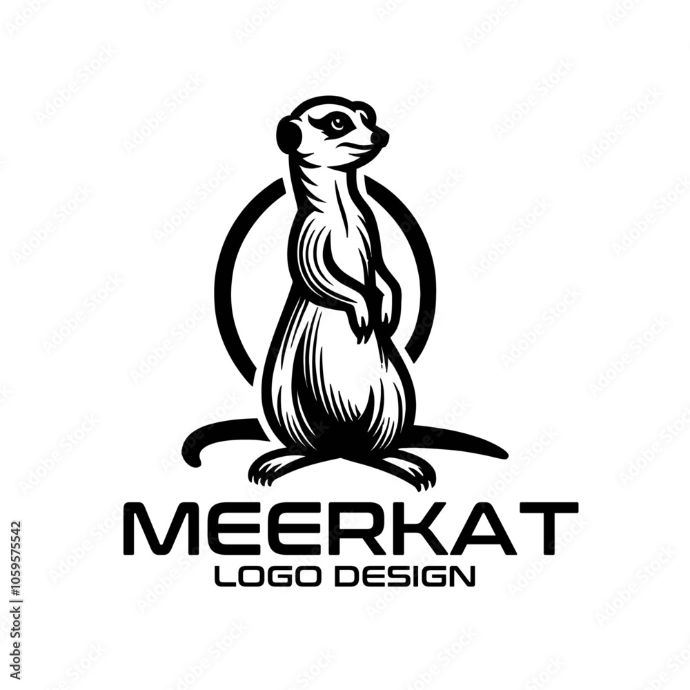 Obraz premium Meerkat Vector Logo Design