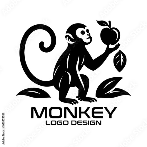 Monkey Vector Logo Design photo