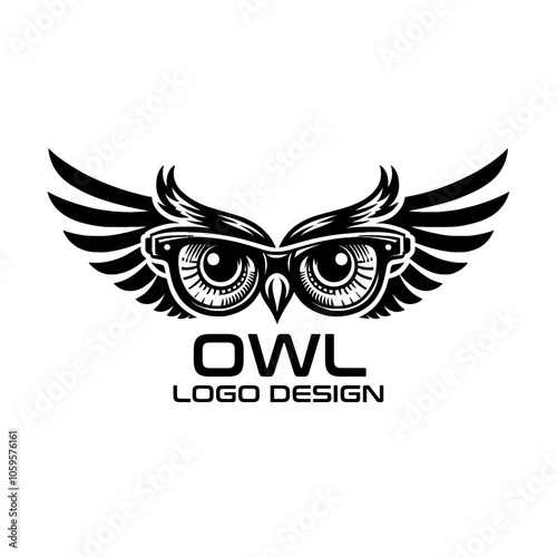 Owl Vector Logo Design photo