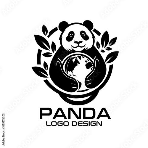 Panda Vector Logo Design photo