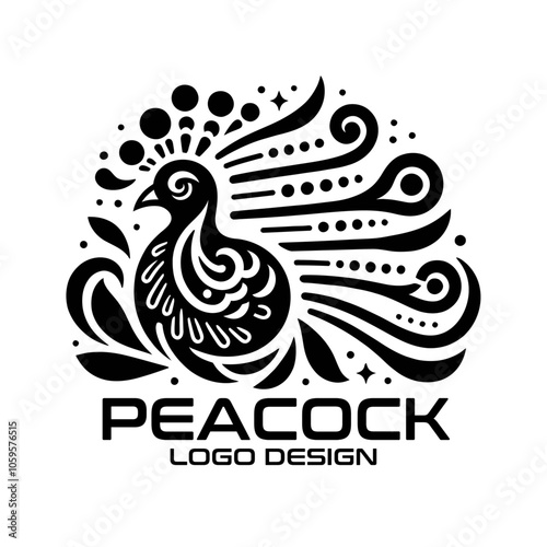 Peacock Vector Logo Design  photo