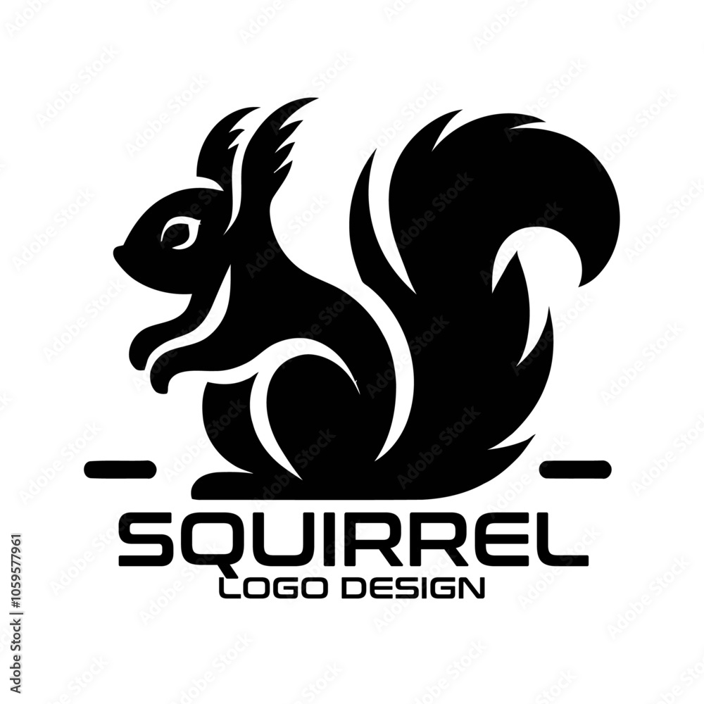 Obraz premium Squirrel Vector Logo Design