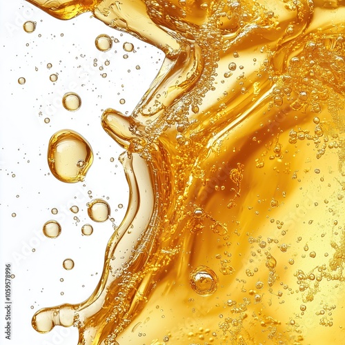 Close-Up of Cannabis THC CBD Extract Concentrate, Hemp Distillate Oil Budder Sauce Terpenes Isolated on White Background, Pure Organic Detail Macro for Marketing Business Online Shop