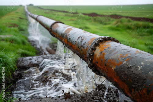 Pipeline leak can harm environment, affecting agriculture, conse photo