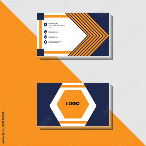 abstract and updated business card design