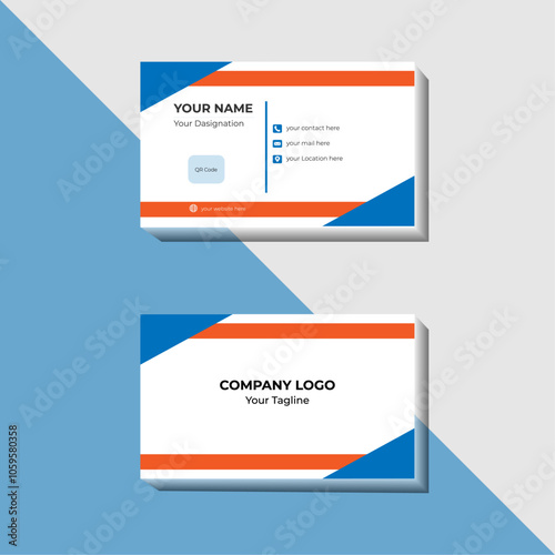 abstract and updated business card design