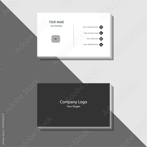 abstract and updated business card design