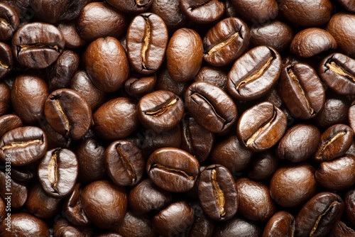 Roasted Coffee Beans Close Up