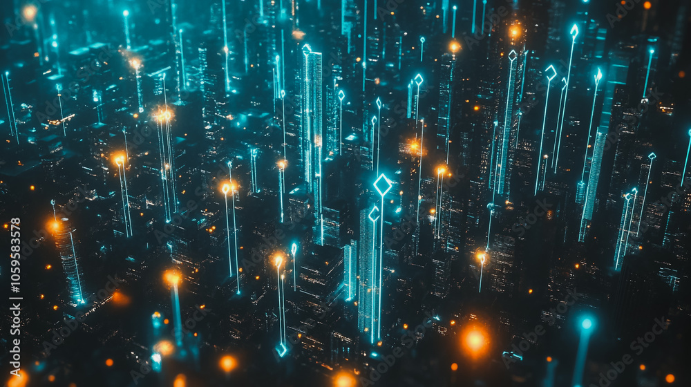 Obraz premium abstract professional business team people innovation connection of line from nail node to node on map background , networking concept