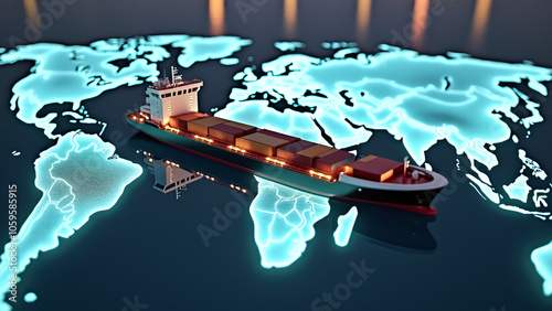 Global Maritime Trade Visualization photo