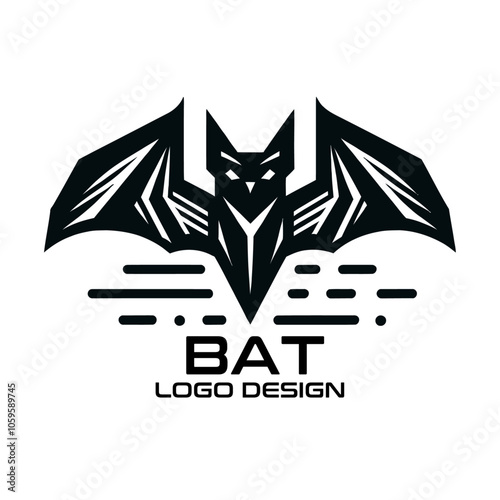 Bat Vector Logo Design photo