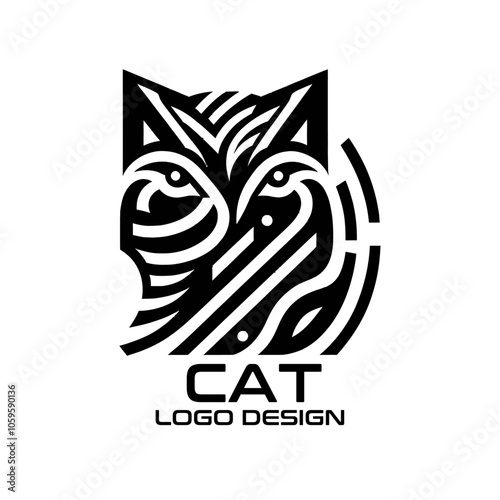 Cat Vector Logo Design photo