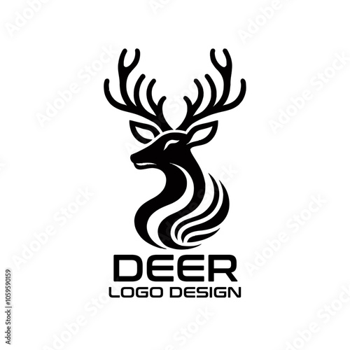 Deer Vector Logo Design photo