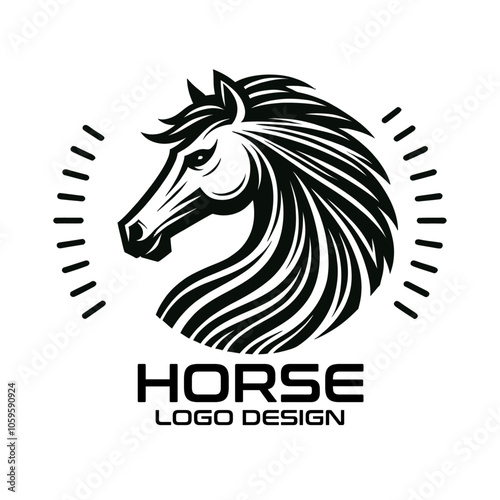 Horse Vector Logo Design