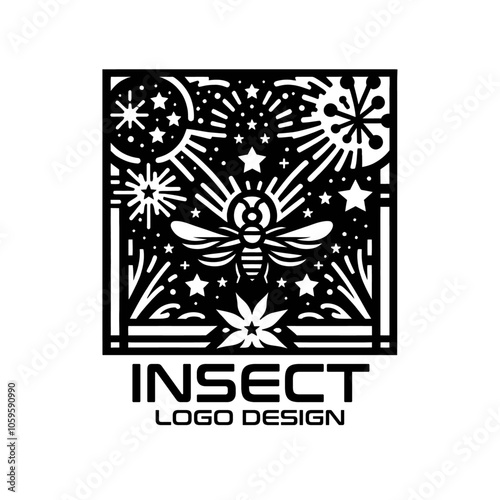 Insect Vector Logo Design photo