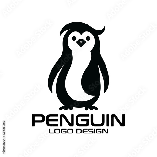 Penguin Vector Logo Design photo