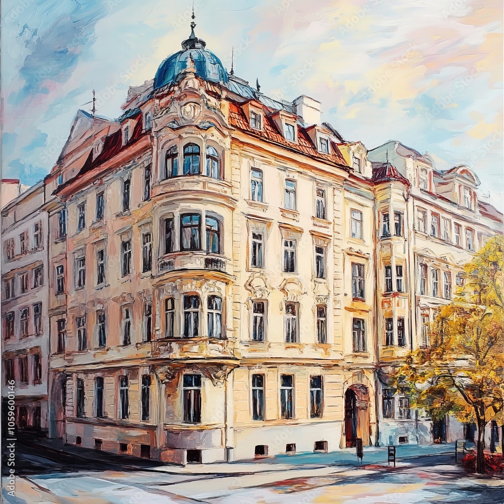 Fototapeta premium Historic building in Prague city centre