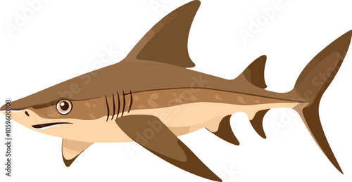 simple vector angelshark clipart