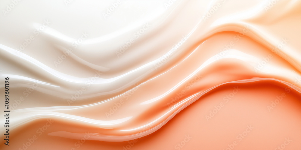 Obraz premium A soft pastel orange-to-white gradient background with a light grainy texture, creating a smooth and calming design perfect for modern banners or headers.