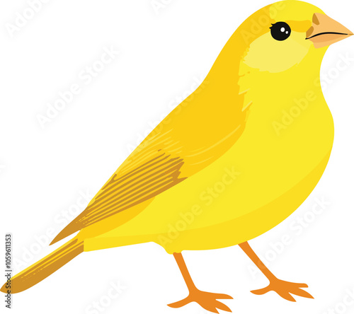 simple vector canary clipart