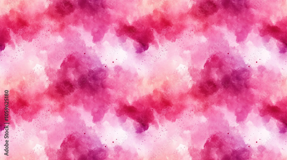 Fototapeta premium Vibrant pink abstract background featuring a watercolor texture perfect for design elements or banners
