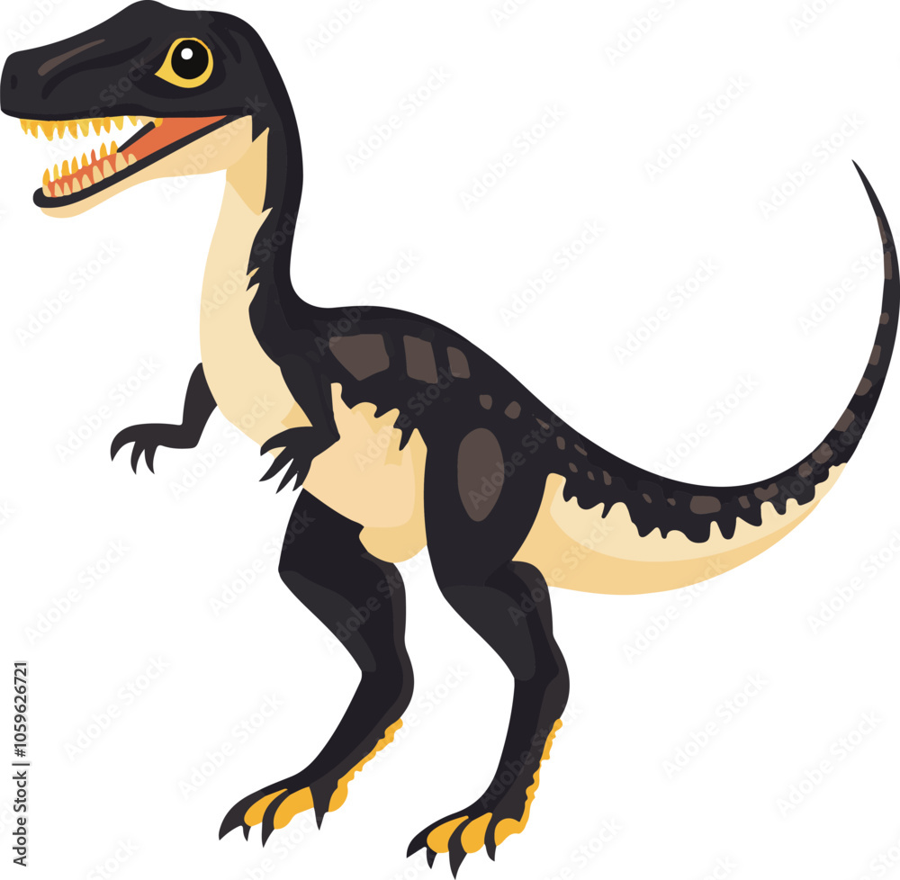 Fototapeta premium simple vector Eoraptor clipart