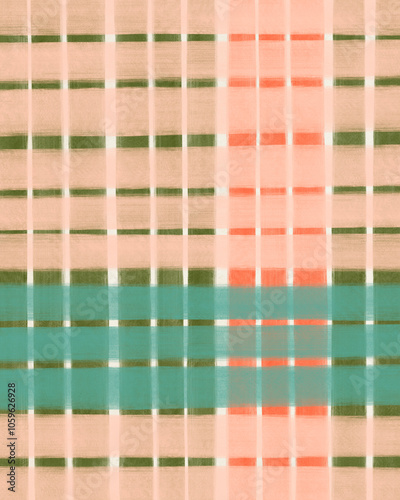 Pattern Of Pink, Green, and Turquoise Stripes photo