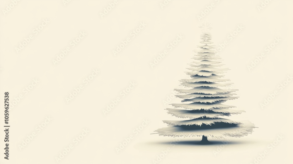 Obraz premium vector pine tree