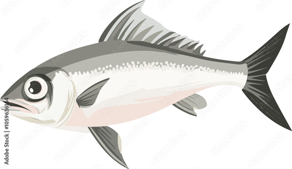 Fototapeta premium simple vector herring clipart